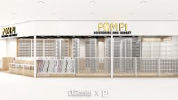 Design, manufacture and install stores: Pompi Mobile Shop (MBK Department Store, Bangkok)